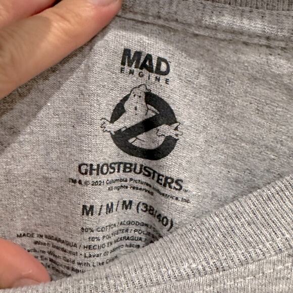 Ghostbusters Mad Engine Logo T-Shirt-Medium - Picture 2 of 4